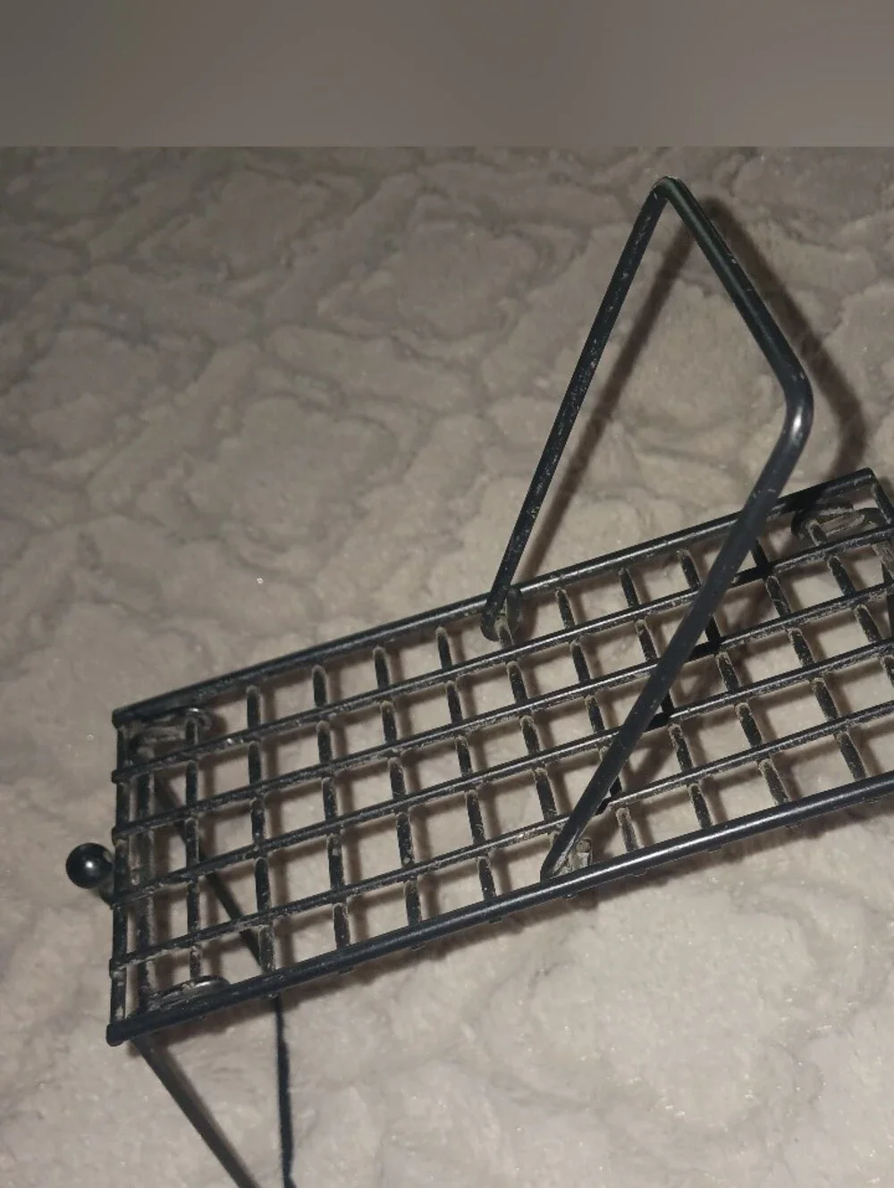 IKEA Black Metal Desk Organizer Shelf